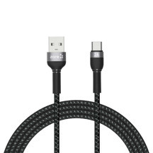 Maks Technology Siyah Shira Serisi Type-c Usb Kablo 2 Metre-​MKST - Image 1