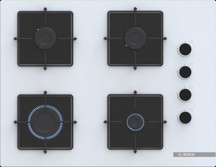 Bosch POP7C2P31O Gazlı Ocak 67 cm Sert Cam Beyaz Serie 4 - Image 1