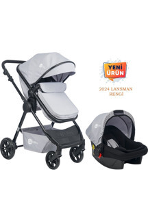 4 Baby Cool Gri Travel Sistem Bebek Arabası Seyahat Sistem - Image 1