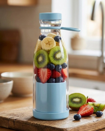 Kablosuz Taşınabilir Blender 380 Ml Smoothie Milkshake Meyve Karıştırıcı - Image 1