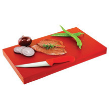 Yelkar Plastik Polietilen Doğrama Levhası, 60x40x4 cm (Kırmızı) - Image 1