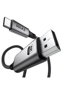 USB-C to DisplayPort 1.4 Kablo 2 Metre - 8K 60Hz / 4K 144Hz Destekli Type C to DP - Image 1