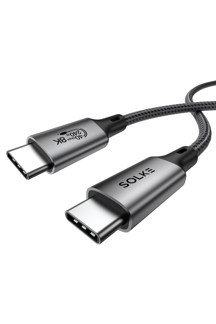 SOLKE USB4 USB-C Kablo 1.8 m 240W 40Gbps 8K 60Hz 4K 144Hz Thunderbolt 3/4/5 Uyumlu Type-C Hızlı Şarj Veri Görüntü ve Ses Aktarım Kablosu - Image 1
