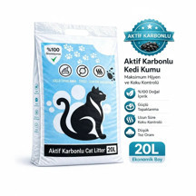 Cat Litter Aktif Karbon Kedi Kumu 20 Lt Tozsuz Aktif Karbonlu Topaklanan Kedi Kumu - Image 1