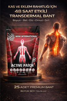 Waw İnternational Premium Ağrı Bandı – Kas & Eklem Destekleyici Transdermal Bant - Image 1