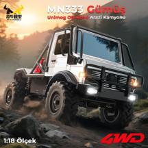 MN Model MN333 1/18 Mercedes Unimog U4000 4WD RC Crawler Offroad Uzaktan Kumandalı Araba Arazi Aracı Model Car Truck RTR - Image 1