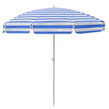 Plaj Şemsiyesi 200/8 Mavi-Beyaz Çizgili - Image 1