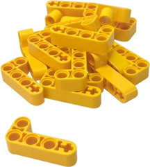LEGO Technic Moc Custom Liftarm Bent Thick L-shape 2 X 4 - Sarı - Image 1