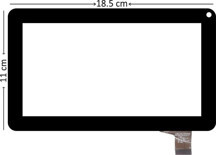 YCF0119, 86V 7" Tablet uyumlu Dokunmatik Panel - Siyah - Image 1