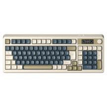Aula S99 Pro Retro RGB Gaming Bluetooth 2.4GHz Type-C 3 Mod Kablosuz Makrolu Türkçe Q Oyuncu Klavye Lacivert - Image 1
