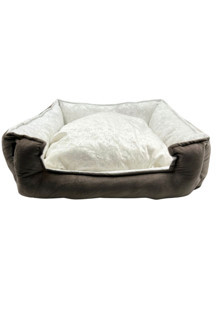 Ber Vet Pet Yumuşak Ve Yıkanabilir Kedi Ve Köpek Yatağı –Lüx, Rahat Ve Şık Tasarım 50*50Cm Renk Kahverengi - Image 1