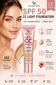 Golden Rose Cc Krem Skin Perfector Color Correcting Light Foundation - 102 - Image 1