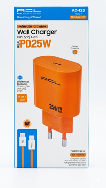 ACL KIRMIZI ACL Hızlı Şarj Aleti PD25W 1M Kablo TYPE-C - Image 1