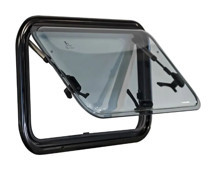 Berhimi Amortisörlü Karavan Penceresi & Karavan Camı 30x50 cm (Beyaz) Perde-Sineklik Dahil - Image 1