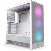 Nzxt H5 Flow RGB 2024 - Kompakt ATX Mid-Tower PC Kasası - Yüksek Hava Akışı - F360 RGB Çekirdek (CV) Dahil - 360mm Ön 240mm Üst Radyatör Desteği - Kablo Yönetimi - Temperli - Image 1
