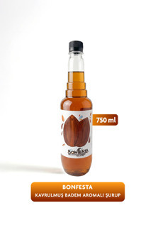 Bonfesta Kavrulmuş Badem Aromalı Kahve ve Kokteyl Şurubu 750 ml - Image 1
