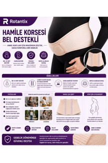 Hamile Korsesi Bel Destekli Korsesi Hamile Kemeri Destek Korsesi Ortopedik Gebelik Korsesi - Image 1