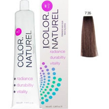 Color Naturel Kalıcı Saç Boyası 100 ml 7.35 Açık Altın Akaju - Image 1