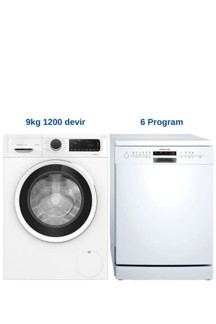 Profilo 6 Program Bulaşık Makinesi(BM6320MA) +9 Kg 1200 Devir Çamaşır Makinesi(CGA242X3TR) - Image 1