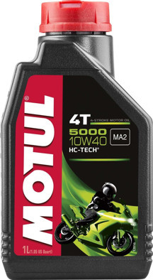 Motul 5000 10W-40 4T 1 L 4 Zamanlı Motosiklet Motor Yağı - Image 1