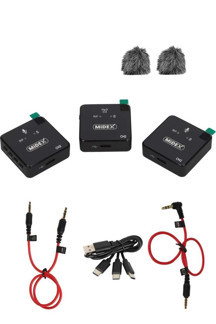 Midex CM2 Kablosuz Wireless İkili Kamera Mikrofon (Telefon Bilgisayar Mixer Ses Kartı Kamera) - Image 1
