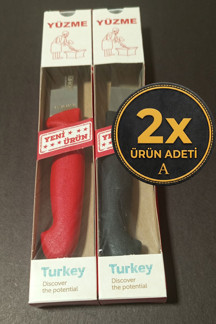 Atasan Bıçak ATASAN 2'li Yüzme Bıçağı Seti Dövme Paslanmaz Çelik El Yapımı Yatağan Üretim - Image 1