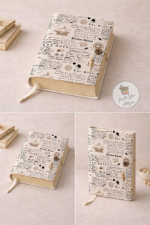 Renkli İzler Atölyesi Vintage Retro & Aesthetic Series Desenli Kitap Kılıfı | A5 Kitap Koruyucu - Image 1