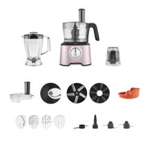 Karaca Mastermaid Power Max 12 in 1 Mutfak Robotu Rosegold 2500W - Image 1