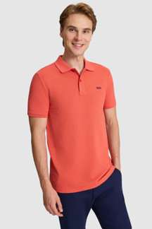 U.S. Polo Assn. Erkek Kremit Regular Fit Polo Yaka Basic Tişört - Image 1