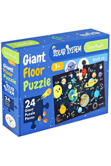 DoerKids Dev Gezegenler Jumbo Yer Puzzle | Eğitici Solar Sistem | 3-6 Yaş 24 Parça - Image 1