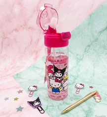 Cgboutiquestylekids Hello Kitty & Kuromi & My Melody & Cinnamoroll Best Friends Suluk Matara 500 ml - Pembe - Image 1