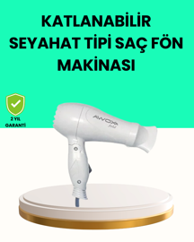 Katlanabilir Seyahat Tipi Saç Kurutma Makinesi Çift Kademeli Ayar - Lisinya - Image 1