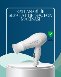 Seyahat Uyumlu Saç Kurutma Makinesi Hafif ve Kompakt - Lisinya - Image 1