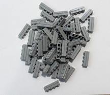 LEGO DUVAR PARÇASI-15533 100 ADET (AÇIK GRİ-Brick, Modified 1 x 4 with Masonry Profile) - Image 1