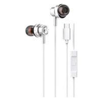 Soundme LS725 Type-C Girişli Metal Başlıklı & Mıknatıslı Kablolu Kulaklık Metalik - Image 1