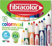 Fibracolor Colormaxi Jumbo Keçeli Kalem 12 Renk - Image 1