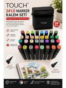 Marker DreamArt Galery Marker Kalem Touch Marka 24'lü Set - Image 1