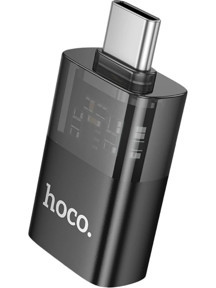 Hoco UA36B Tak Çalıştır Type-C To USB 3.0 Dönüştürücü - Siyah - Image 1