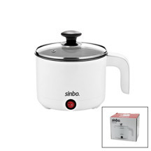 Sinbo SCO-5043 Pişirici Tencere 400W 800ml Çelik Cam Kapak Elektrikli Fonksiyonlu - Image 1