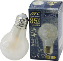ATC-A60-SS Vintage Sosoft Lamba 4W 2200K 400 Lümen 25.000 Saat E27 LED Filament Rustik Ampul - Image 1
