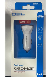 Ac-88 Araç Şarj Adaptörü ÇİFT GİRİŞLİ Type-c ve usb A girişli oto Şarj Aleti - çakmaklık - Image 1
