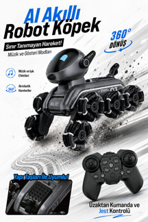 BLIC BRB3 AI Robot Dog Akıllı Robot Köpek – 2.4GHz Uzaktan Kumandalı, 360° Omni Tekerlekli, Drift ve - Image 1