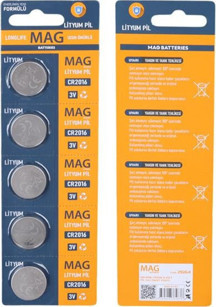 Mag Batteries MG-2016 CR2016 3 Volt Pil (5'li Blister Paket) - Image 1