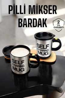 Mikser Kupa Yazılı Mug Bardak Karıştırma Özelliği - Image 1