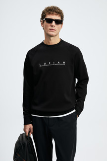Lufian Cooper Erkek Sweatshirt Siyah - Image 1
