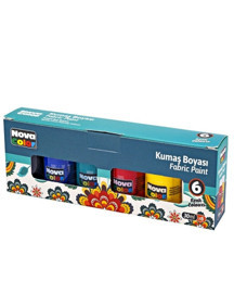 Nova Color Kumaş Boyası 30Ml 6Lı - Image 1