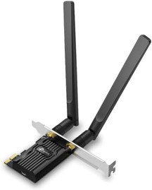 Archer TX10E | AX900 Wi-Fi 6 Bluetooth 5.3 PCIe Adaptör | 887 Mbps Çift Bant Hız | MU-MIMO & OFDMA | Çift Harici Anten | WPA3 Güvenlik | Masaüstü PC Dahili Ağ Kartı - Image 1