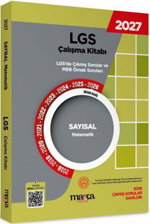 2027 MEB LGS Sayısal Matematik Çalışma Kitabı Çıkmış Sorular ve Örnek Sorular Marka Yayınları - Marka Yayınları - Image 1