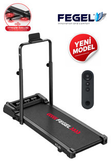 Fegel FG-80 2 HP Motorlu Katlanabilir Titreşimli Koşu ve Yürüyüş Bandı – Eğimli, Bluetooth FitShow Destekli - Image 1