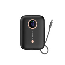Lexroo LP-PW001 Dijital LED Göstergeli Type-C Kablolu Taşınabilir Powerbank 10.000mAh - Siyah - Image 1